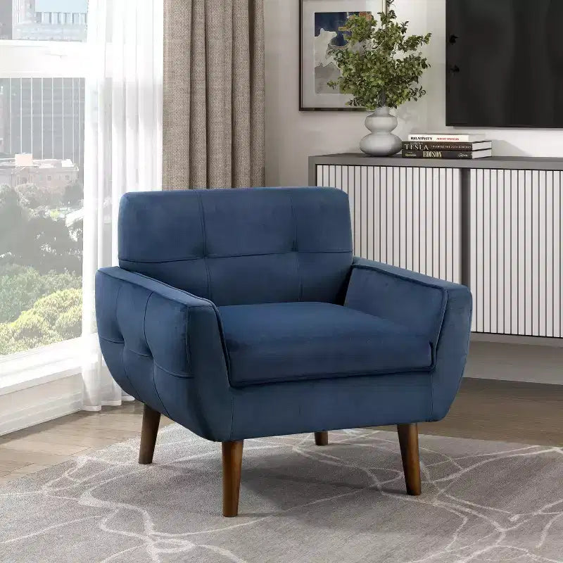 Chaise d'appoint moderne 1pc Chaise de salon en velours