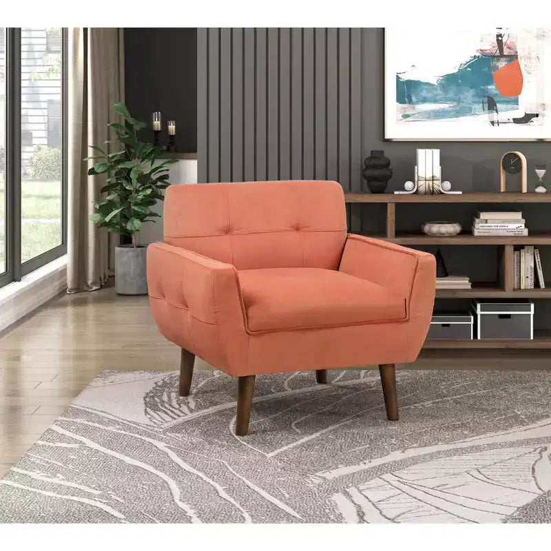 Chaise d'appoint moderne 1pc Chaise de salon en velours