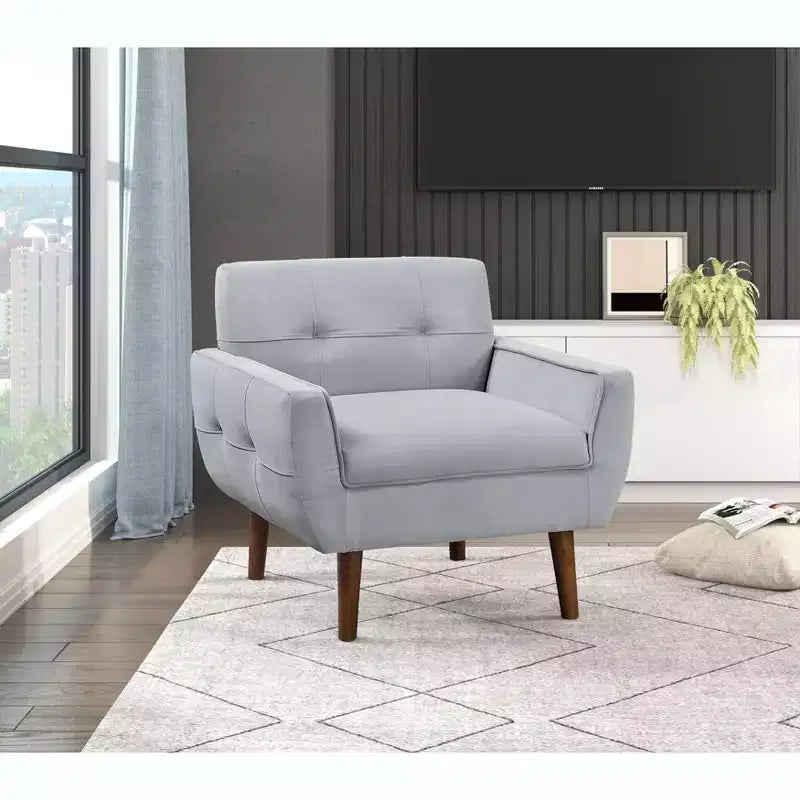 Chaise d'appoint moderne 1pc Chaise de salon en velours