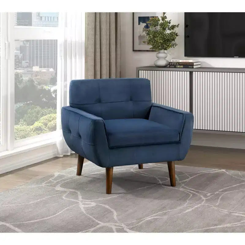 Chaise d'appoint moderne 1pc Chaise de salon en velours