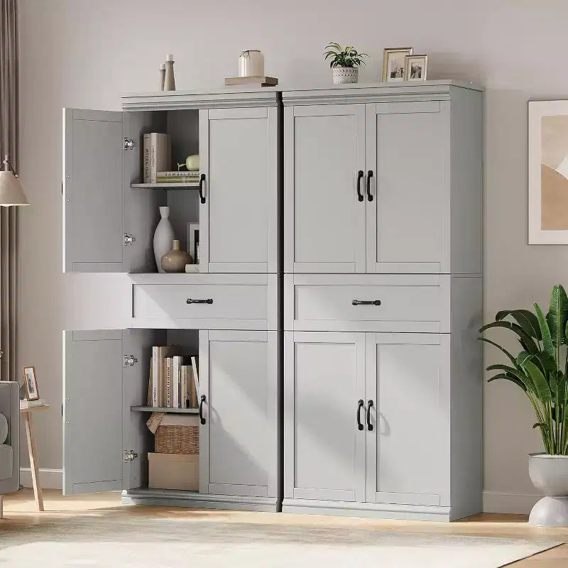 Meuble de cuisine, avec 4 portes, 2 étagères réglables