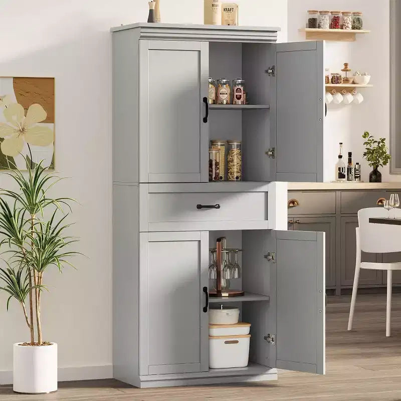Meuble de cuisine, avec 4 portes, 2 étagères réglables