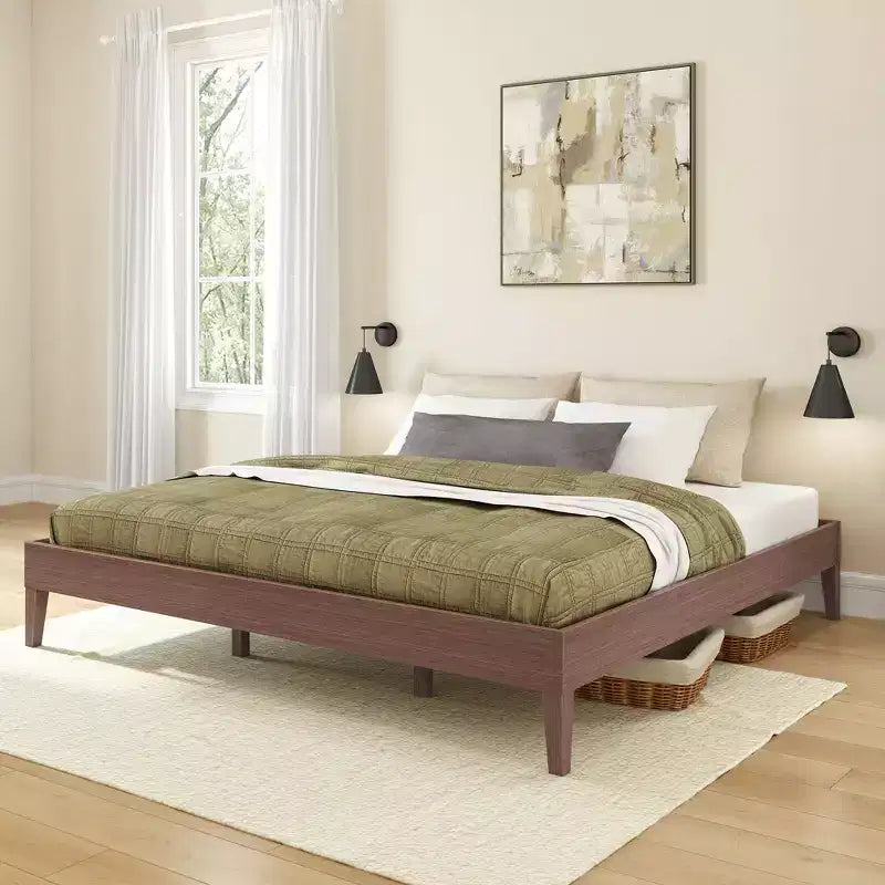 Cadre de lit King, Lit plateforme en bois