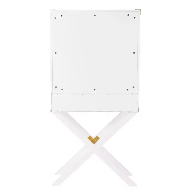 Meuble bar haut de rangement blanc