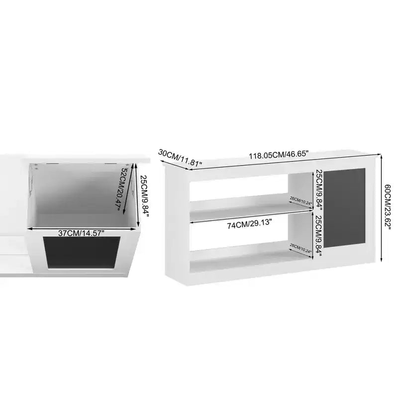 Étagère à livres et meuble de rangement pour jouets pour enfants avec tableau noir C Organisateur moderne blanc