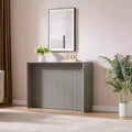 Kings Brand Furniture Lira Contemporary Console Table with Ripple-Front Design