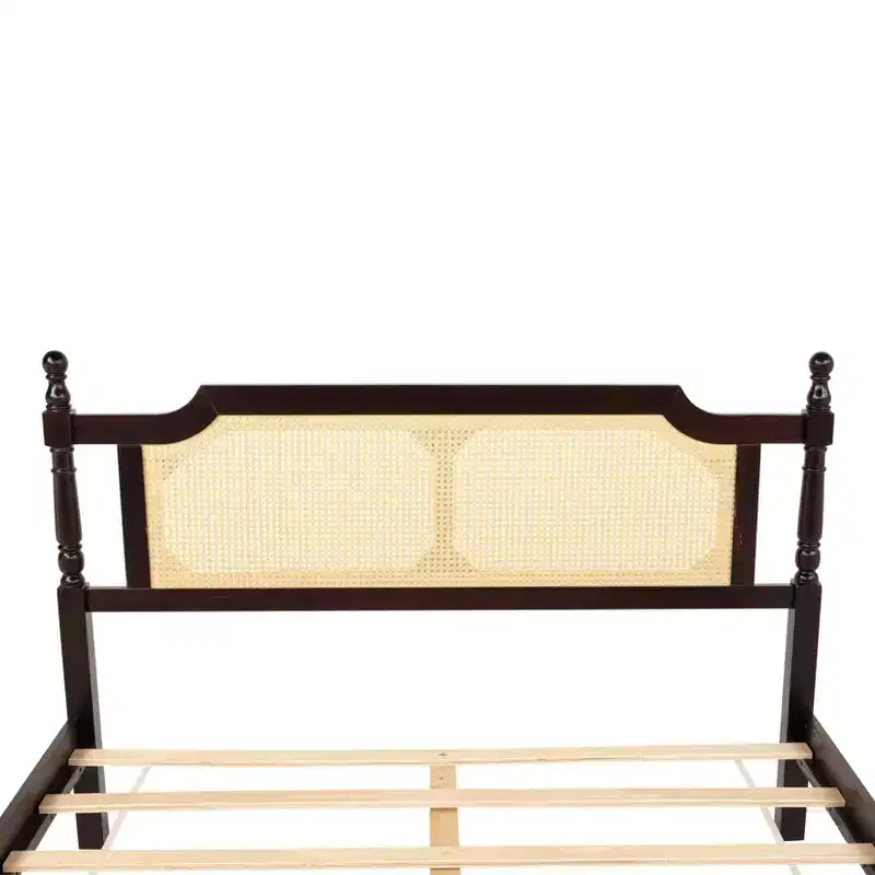 Cadre de lit Queen avec rangement sous le lit, haute capacité de poids, métal robuste
