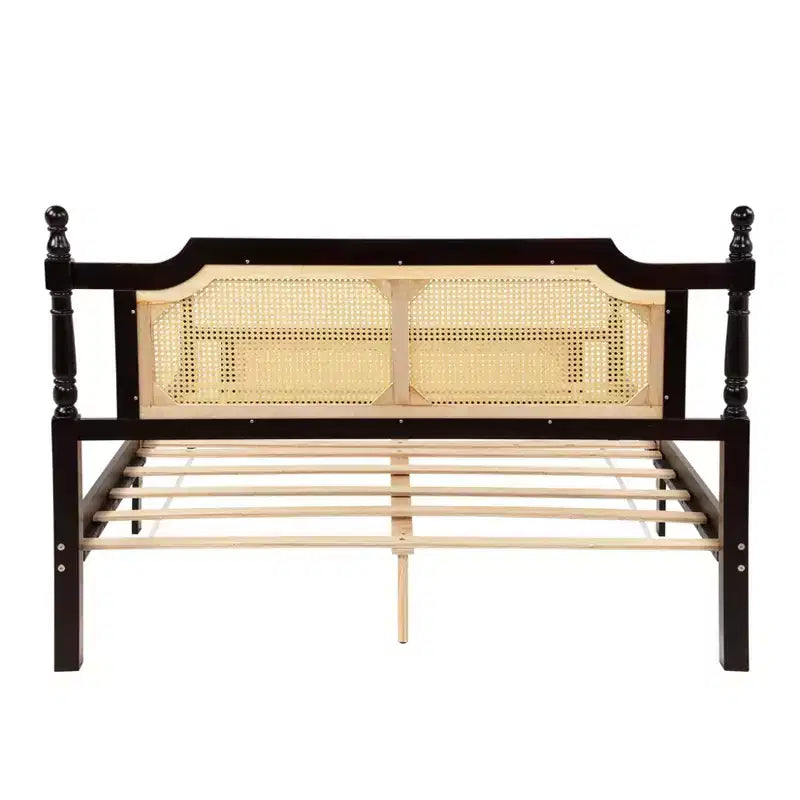 Cadre de lit Queen avec rangement sous le lit, haute capacité de poids, métal robuste